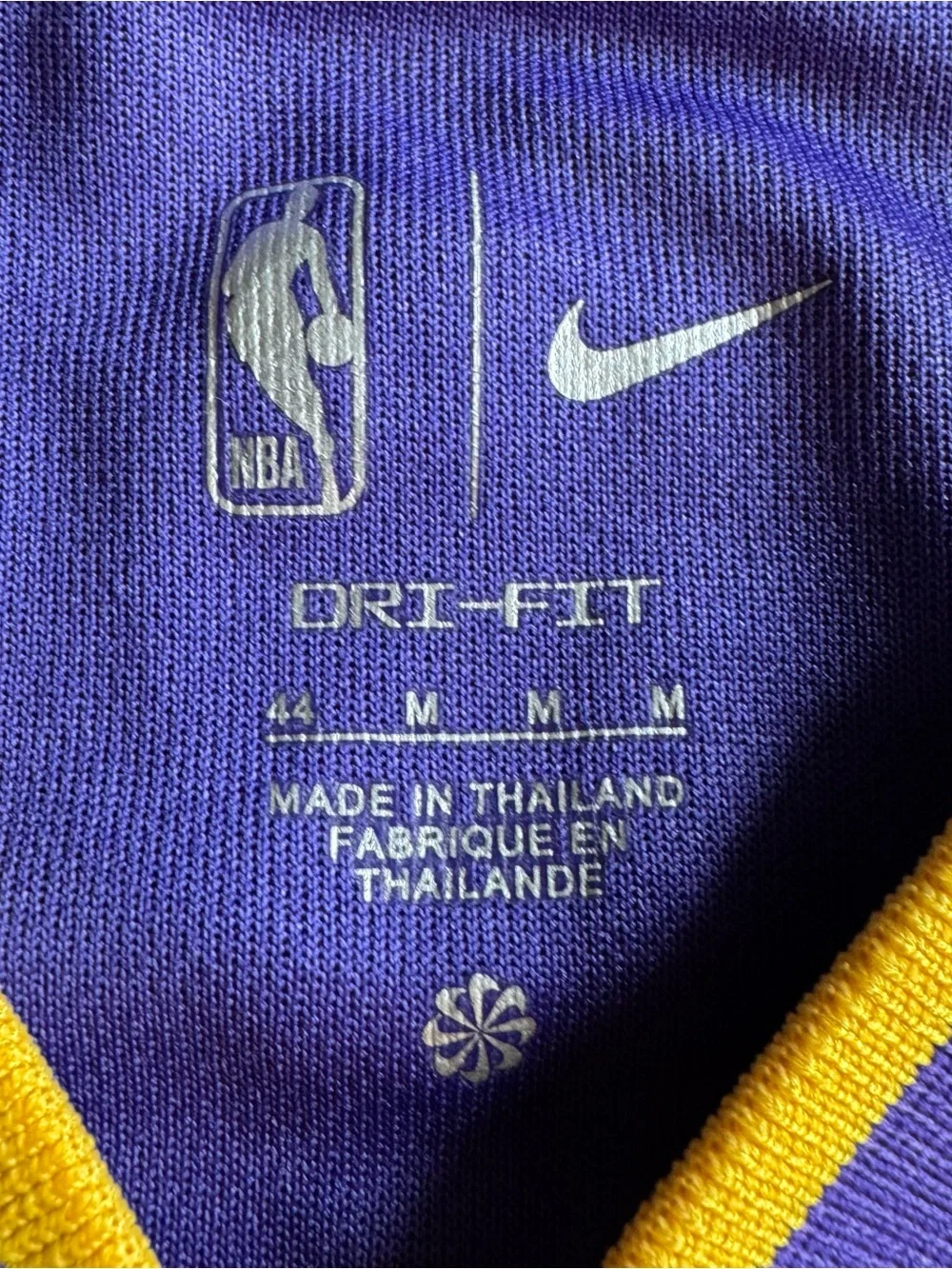 NBA Purple and Gold Dri-FIT Sweater by Nike